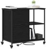 vidaXL Schrank mit Ladestation Schwarz Eichen-Optik 76 x 41 x 72 cm 859835 Bild 3