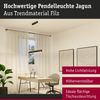 LED Pendelleuchte Smart Home Zigbee 3.0 Jagun Tunable White 1800lm / 0lm 21W Anthrazit dimmbar Bild 2