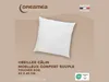 DREAMEA - BIESYA Kopfkissen Stoff Weiß - B 60 cm x H 5 cm x L 60 cm Bild 2