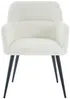 Vente-unique - HEKA Stuhl Stoff Weiß - B 61 cm x H 78 cm x L 59,5 cm Bild 3