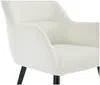 Vente-unique - HEKA Stuhl Stoff Weiß - B 61 cm x H 78 cm x L 59,5 cm Bild 5