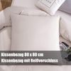 Soifox Bettwäsche 220x240 Beige Mikrofaser bügelfrei 2 tlg. Set Bild 5