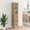 vidaXL Highboard Artisan-Eiche 34,5 x 34 x 180 cm Holzwerkstoff 3416017 Bild 4