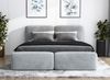 Polsterbett OLKE 90x200 mit Matratze, Bettkasten und Lattenrost. Farbe: Silber 15 Bild 3