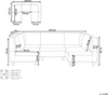 Beliani 'Unstad' Sofa, Dunkelgrau, Leinenoptik, 72 x 76 x 228 cm, ohne Ottomane, U-Form Bild 2