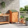 vidaXL Gartenschuppen Braun 59,5 x 56 x 113,5 cm Massivholz aus Fichte 42033471 Bild 3