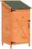 vidaXL Gartenschuppen Braun 59,5 x 56 x 113,5 cm Massivholz aus Fichte 42033471 Bild 2