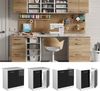 Spülenunterschrank R-Line Schwarz Hochglanz 80 cm mit Türen, mit Arbeitsplatte Vicco Bild 2