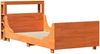 vidaXL Massivholzbett ohne Matratze Wachsbraun 75x190 cm Kiefernholz 3306485 Bild 3