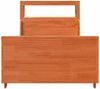 vidaXL Massivholzbett ohne Matratze Wachsbraun 75x190 cm Kiefernholz 3306485 Bild 4