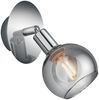 LED Wandstrahler 1-flammig Chrom mit Rauchglas, Breite 9cm Bild 2