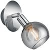 LED Wandstrahler 1-flammig Chrom mit Rauchglas, Breite 9cm Bild 3