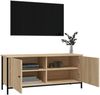TV-Schrank, TV-Lowboard mit Türen Sonoma-Eiche 102x35x45 cm Holzwerkstoff Bild 4