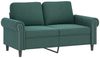 vidaXL 4-tlg. Sofagarnitur mit Kissen Dunkelgrün Samt 3202182 Bild 4