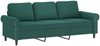 vidaXL 4-tlg. Sofagarnitur mit Kissen Dunkelgrün Samt 3202182 Bild 5