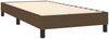 vidaXL Boxspringbett mit Matratze Dunkelbraun 90x190 cm Stoff 3126288 Bild 4