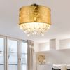 LED Deckenleuchte im Blattgold Design mit Kristallen, AMY Bild 5