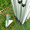 Professioneller Aluminium-Faltzelt 3 x 6 m: Robuste Faltzelt für kommunale und städtische Faltzelt - mit 3 Wänden - Schwarz Bild 2