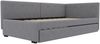 Daybett 90x200cm, Tagesbett mit Rollbett, Schlafsofa, Einzelbett Ohne Matratze, Minimalistisches Styling, Grau Bild 5