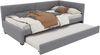 Daybett 90x200cm, Tagesbett mit Rollbett, Schlafsofa, Einzelbett Ohne Matratze, Minimalistisches Styling, Grau Bild 4