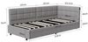 Gdood Polsterbett Daybett Jugendbett Tagesbett (1-tlg, Hydraulisch hebbarer Stauraum, Geeignet für Jungen und Mädchen), Mit LED-Beleuchtung, Ladefunktion, Samt, 90x200 cm Bild 2