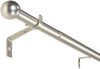 Deco-Raum® Deco-Raum Gardinenstange ausziehbar Flexa Edelstahl-optik Endstück Kugel 16/19mm | Länge: 70-120cm | Material: Metall | Farbe: Edelstahl-optik Bild 5