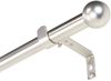 Deco-Raum® Deco-Raum Gardinenstange ausziehbar Flexa Edelstahl-optik Endstück Kugel 16/19mm | Länge: 70-120cm | Material: Metall | Farbe: Edelstahl-optik Bild 4