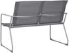 vidaXL 4-tlg. Garten-Lounge-Set Stoff und Stahl Grau 44351 Bild 4