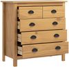 vidaXL Sideboard Hill 79x40x80 cm Massivholz Kiefer 288915 Bild 3