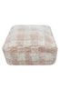 Sitzkissen Bodenkissen \"Pouffe\", 40 x 40 x 20 cm, Vichy Karo, in rose, von Lorena Canals Bild 1