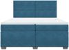 vidaXL Boxspringbett mit Matratze Blau 200x200 cm Samt 3291000 Bild 4