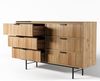 AX LIVING Nordiva Kommode mit Schublade 150 cm Hikora Natur Holz Modern Bild 5
