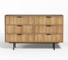 AX LIVING Nordiva Kommode mit Schublade 150 cm Hikora Natur Holz Modern Bild 2