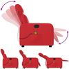 vidaXL Massagesessel Rot Kunstleder 374195 Bild 5