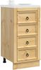 vidaXL Schrank SKI Honigbraun 40 x 46 x 81 cm Massives Kiefernholz 42007566 Bild 3
