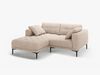 Micadoni Ecksofa Bemy 2-Sitzer Links Strukturierter Stoff Sand Bild 2