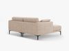 Micadoni Ecksofa Bemy 2-Sitzer Links Strukturierter Stoff Sand Bild 3