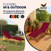 Detex Auflage Tami Sun Sunlounger wasserabweisend Rot Bild 5