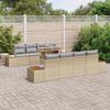 vidaXL Garten Essgruppe mit Kissen 9 pcs Beige und Grau 3350052 Bild 3