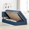 vidaXL Bett mit Stauraum und LED mit Matratze Blau 90 x 190 cm Stoff 3371243 Bild 4