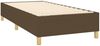 vidaXL Boxspringbett mit Matratze Dunkelbraun 90x200 cm Stoff, Härtegrad: H2 [3142228] Bild 4