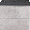 Wandmontierter Waschbeckenunterschrank mit Waschbecken CARDIEL Grau Bild 5