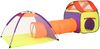 vidaXL Spielzelt mit 250 Bällen, Stoff mehrfarbig, 123 x 338 x 111 cm Bild 4