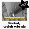 Seralino Kissenbezüge Perkal Kissenbezug (100% Baumwolle) weich angeraut, hautfreundlich, besonders weich & atmungsaktiv, BCI zertifiziert, mit Reißverschluss Bild 2
