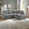 Ecksofa Herford / Heidelberg, Stoff, Grau, 228 x 94 x 199 cm Bild 4