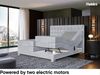 MEBLINI Boxspringbett Elektrisch EDISON 160x200 cm mit Bettkasten - H3/Hellgrau Samt Polsterbett - Doppelbett mit Toppers & Taschenfederkern-Matratzen Bild 4