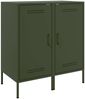 vidaXL Sideboards 2 Stk. Olivgrün 36x39x79 cm Stahl 843021 Bild 2