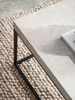 FINEBUY Couchtisch FB59745 (120 cm MDF, Wohnzimmertisch Stein Optik Sandfarben), Sofatisch Beige Modern, Kaffeetisch Rechteckig Bild 4