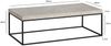FINEBUY Couchtisch FB59745 (120 cm MDF, Wohnzimmertisch Stein Optik Sandfarben), Sofatisch Beige Modern, Kaffeetisch Rechteckig Bild 3