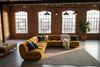 KAWOLA Modulsofa LAYLA Ecksofa 5 Module Velvet gelb 74 x 305 x 305 cm Bild 2